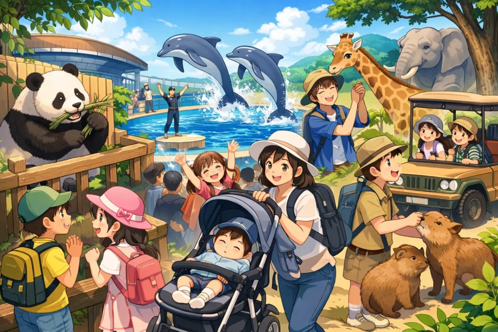 動物園での冒険と笑顔