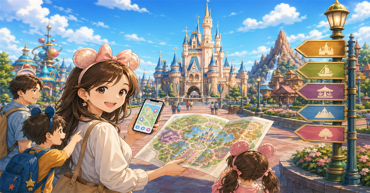 ディズニーランドの回り方決定版！アプリ・マップ・エリア・攻略法までわかりやすく解説