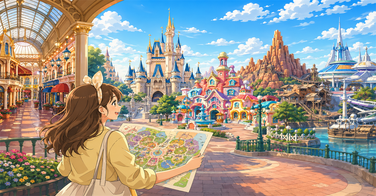 エリアを知ってラクに楽しむディズニーランド