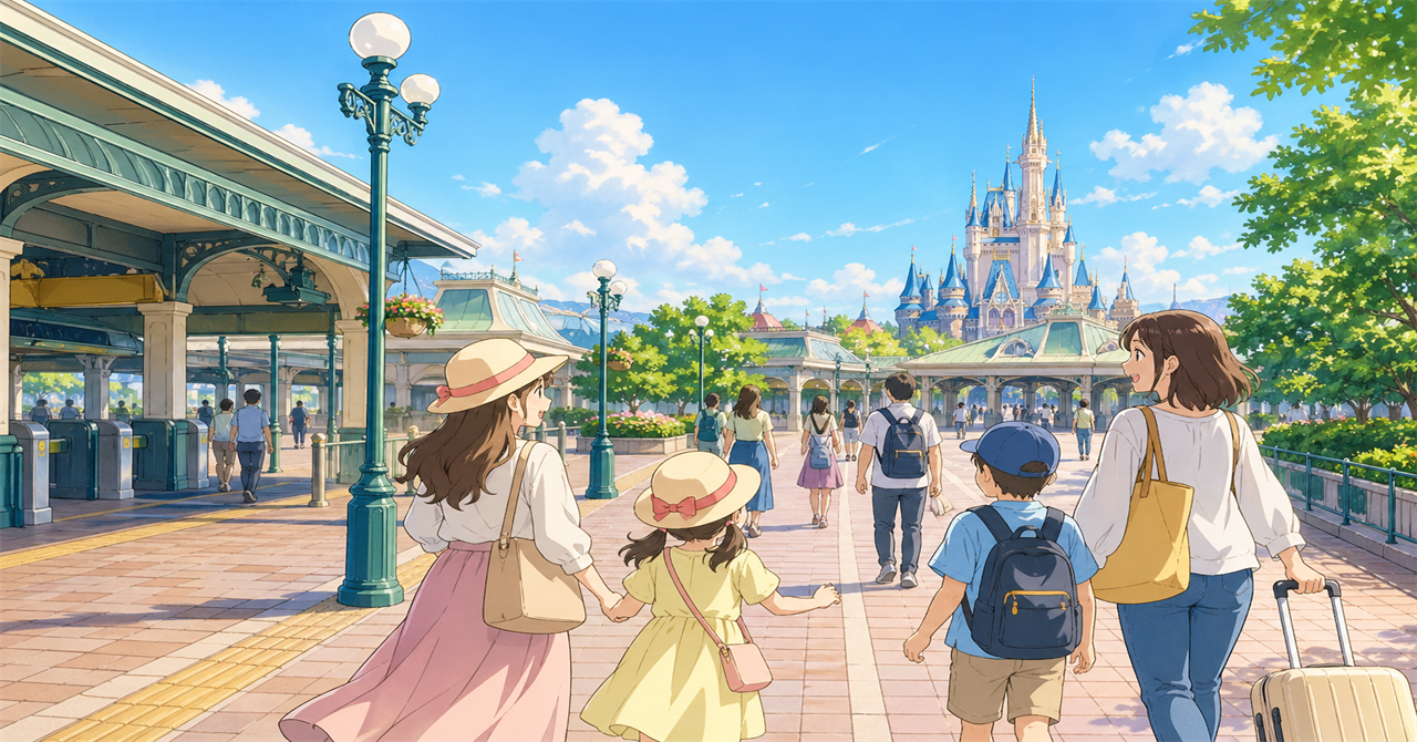 舞浜駅から始まるディズニーランドへのアクセス